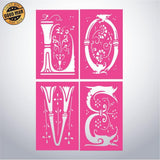 Love - Paper Cut Lantern File - Cricut File - 10x16cm - LightBoxGoodMan - LightboxGoodman