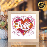 Love Roses – Paper Cut Light Box File - Cricut File - 8x8 Inches - LightBoxGoodMan - LightboxGoodman