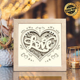 Love Roses – Paper Cut Light Box File - Cricut File - 8x8 Inches - LightBoxGoodMan - LightboxGoodman