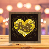 Love Roses - Paper Cutting Light Box - LightBoxGoodman - LightboxGoodman