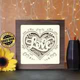 Love Roses - Paper Cutting Light Box - LightBoxGoodman - LightboxGoodman