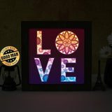 Love Sunflower – Paper Cut Light Box File - Cricut File - 8x8 Inches - LightBoxGoodMan - LightboxGoodman