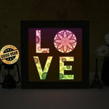 Love Sunflower – Paper Cut Light Box File - Cricut File - 8x8 Inches - LightBoxGoodMan - LightboxGoodman