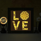 Love Sunflower – Paper Cut Light Box File - Cricut File - 8x8 Inches - LightBoxGoodMan - LightboxGoodman