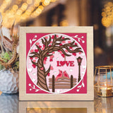 Love Tree – Paper Cut Light Box File - Cricut File - 8x8 Inches - LightBoxGoodMan - LightboxGoodman