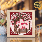 Love Tree – Paper Cut Light Box File - Cricut File - 8x8 Inches - LightBoxGoodMan - LightboxGoodman