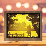 Love Under The Moon - Paper Cutting Light Box - LightBoxGoodman - LightboxGoodman