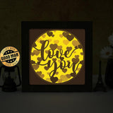 Love You – Paper Cut Light Box File - Cricut File - 8x8 Inches - LightBoxGoodMan - LightboxGoodman