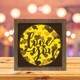 Love You - Paper Cutting Light Box - LightBoxGoodman - LightboxGoodman