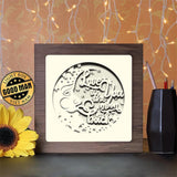 Love You To The Moon And Back - Paper Cutting Light Box - LightBoxGoodman - LightboxGoodman