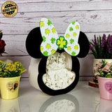 Lucky Mickey Couple 2 - Lucky Minnie Mouse Papercut Lightbox File - St Patrick Motif - Cricut File - 7x7 Inches - LightBoxGoodMan - LightboxGoodman