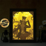 Mad Hatter - Paper Cut Light Box File - Cricut File - 20x26cm - LightBoxGoodMan - LightboxGoodman