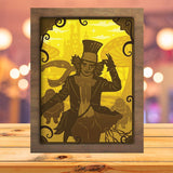 Mad Hatter - Paper Cutting Light Box - LightBoxGoodman