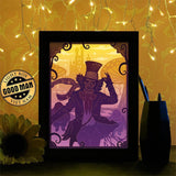 Mad Hatter - Paper Cutting Light Box - LightBoxGoodman - LightboxGoodman