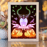 Maleficent 1 – Paper Cut Light Box File - Cricut File - 20x26cm - LightBoxGoodMan - LightboxGoodman