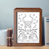 Maleficent 1 – Paper Cut Light Box File - Cricut File - 20x26cm - LightBoxGoodMan - LightboxGoodman