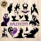 Maleficent - Cricut File - Svg, Png, Dxf, Eps - LightBoxGoodMan - LightboxGoodman