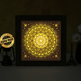 Mandala 4 – Paper Cut Light Box File - Cricut File - 20x20cm - LightBoxGoodMan - LightboxGoodman