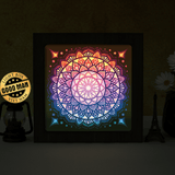 Mandala 4 – Paper Cut Light Box File - Cricut File - 20x20cm - LightBoxGoodMan - LightboxGoodman