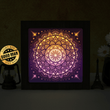 Mandala 4 – Paper Cut Light Box File - Cricut File - 20x20cm - LightBoxGoodMan - LightboxGoodman