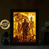 Mandalorian – Paper Cut Light Box File - Cricut File - 20x26cm - LightBoxGoodMan - LightboxGoodman