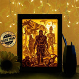 Mandalorian - Paper Cutting Light Box - LightBoxGoodman - LightboxGoodman