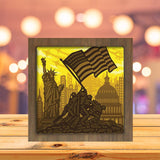 Marines 2 - Paper Cutting Light Box - LightBoxGoodman - LightboxGoodman