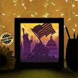 Marines 2 - Paper Cutting Light Box - LightBoxGoodman - LightboxGoodman