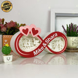 Marry Me - Paper Cut Infinity Love Light Box File - Cricut File - 2,3x4,5 Inches - LightBoxGoodMan - LightboxGoodman