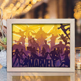 Marvel 1 – Paper Cut Light Box File - Cricut File - 20x26cm - LightBoxGoodMan - LightboxGoodman