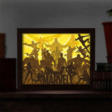 Marvel 1 – Paper Cut Light Box File - Cricut File - 20x26cm - LightBoxGoodMan - LightboxGoodman