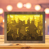 Masha And The Bear - Paper Cutting Light Box - LightBoxGoodman - LightboxGoodman