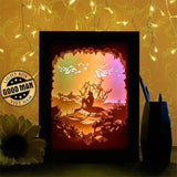 Mermaid 3 - Paper Cutting Light Box - LightBoxGoodman - LightboxGoodman