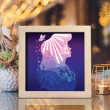 Mermaid 7 Square – Paper Cut Light Box File - Cricut File - 20x20cm - LightBoxGoodMan