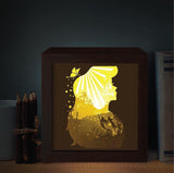 Mermaid 7 Square – Paper Cut Light Box File - Cricut File - 20x20cm - LightBoxGoodMan - LightboxGoodman