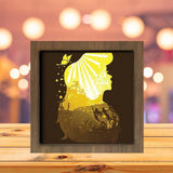 Mermaid 7 Square - Paper Cutting Light Box - LightBoxGoodman - LightboxGoodman