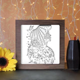 Mermaid 7 Square - Paper Cutting Light Box - LightBoxGoodman - LightboxGoodman