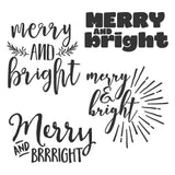 Merry and Bright - Cricut File - Svg, Png, Dxf, Eps - LightBoxGoodMan