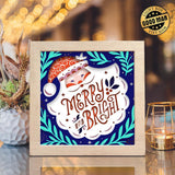 Merry Bright – Paper Cut Light Box File - Cricut File - 20x20cm - LightBoxGoodMan - LightboxGoodman