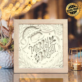 Merry Bright – Paper Cut Light Box File - Cricut File - 20x20cm - LightBoxGoodMan - LightboxGoodman