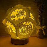 Merry Chistmas 3 - Pentagon 3D Lantern File - Cricut File - LightBoxGoodMan