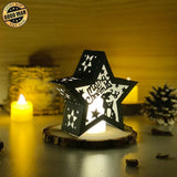 Merry Christmas 2 - 3D Star Lantern File - Cricut File - LightBoxGoodMan - LightboxGoodman