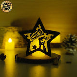 Merry Christmas 2 - 3D Star Lantern File - Cricut File - LightBoxGoodMan - LightboxGoodman