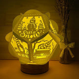 Merry Christmas 2 - Pentagon 3D Lantern File - Cricut File - LightBoxGoodMan - LightboxGoodman