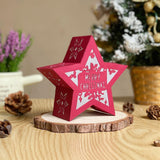 Merry Christmas 3 - 3D Star Lantern File - Cricut File - LightBoxGoodMan