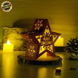 Merry Christmas 3 - 3D Star Lantern File - Cricut File - LightBoxGoodMan - LightboxGoodman