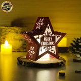 Merry Christmas 3 - 3D Star Lantern File - Cricut File - LightBoxGoodMan - LightboxGoodman