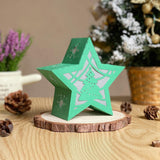 Merry Christmas 4 - 3D Star Lantern File - Cricut File - LightBoxGoodMan