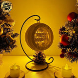 Merry Christmas 5 - 3D Pop-up Light Box Ornament File - Cricut File - LightBoxGoodMan - LightboxGoodman