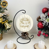 Merry Christmas 5 - 3D Pop-up Light Box Ornament File - Cricut File - LightBoxGoodMan - LightboxGoodman